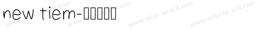 new tiem字体转换
